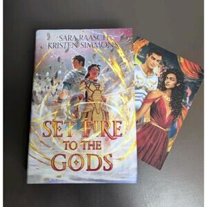 Set Fire To The Gods Litjoy Signed Insert Card Letter Reversible Cover Jacket